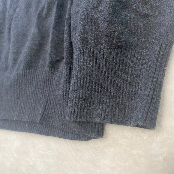 Eddie Bauer Cotton Cashmere Men's Size TXL Gray V Neck Long Sleeve Sweater - Picture 5 of 9